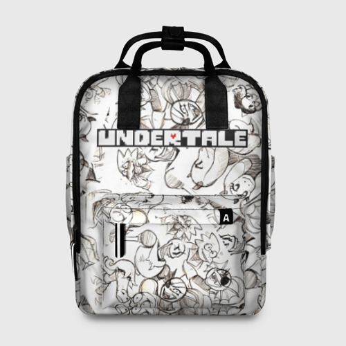 Женский рюкзак 3D с принтом UNDERTALE, вид спереди #2