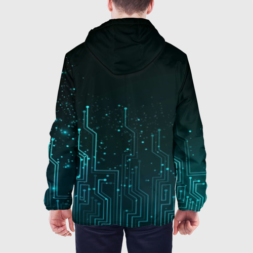 Мужская куртка 3D с принтом Detroit: Вecome Human, вид сзади #2