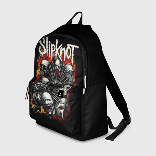 Рюкзак 3D с принтом Slipknot, вид спереди #2