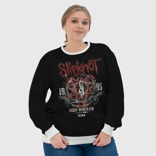 Женский свитшот 3D с принтом Slipknot, фото #4