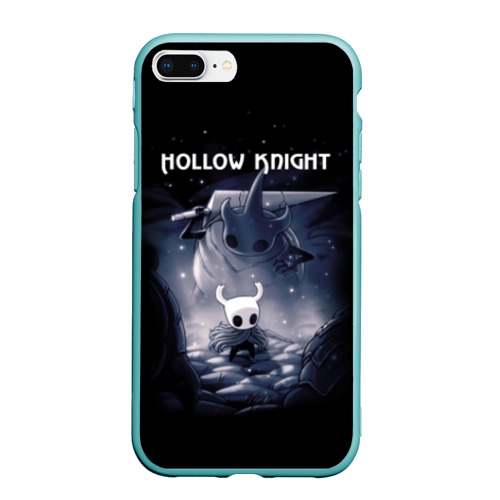 Чехол для iPhone 7Plus/8 Plus матовый с принтом Hollow Knight, вид спереди #2