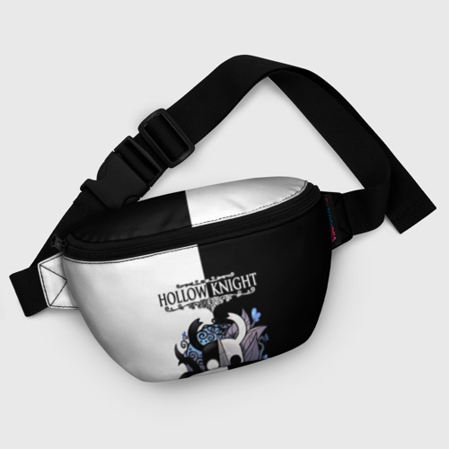 Поясная сумка 3D с принтом Hollow Knight (Black & White), фото #5
