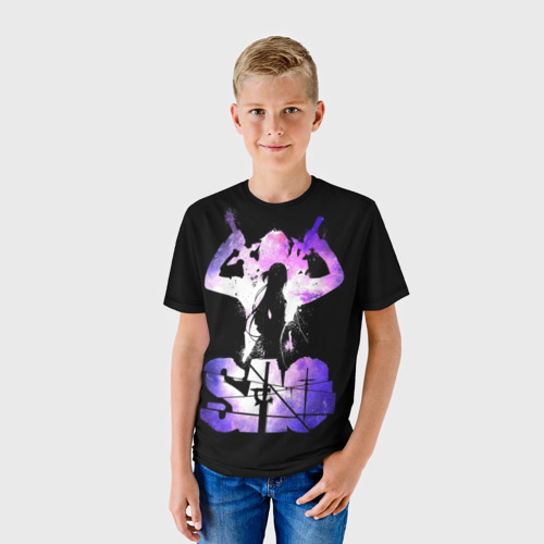Детская футболка 3D с принтом Sword Art Online, фото на моделе #1