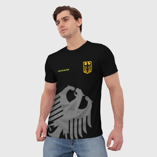 Мужская 3D футболка с принтом Сборная Германии, фото на моделе #1