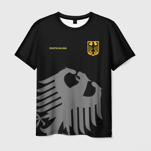 Мужская 3D футболка с принтом Сборная Германии, вид спереди #2