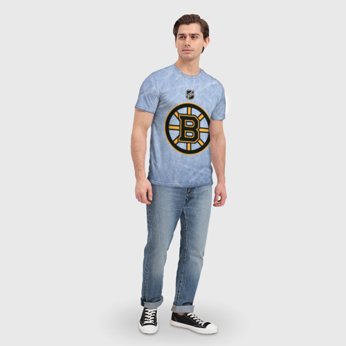 Мужская футболка 3D с принтом Boston Bruins, вид сбоку #3