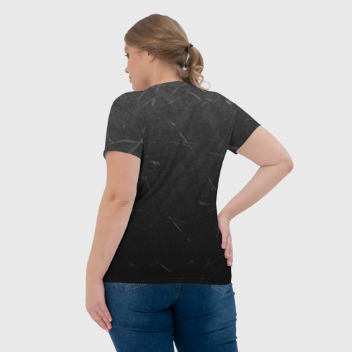 Женская футболка 3D с принтом METALLICA, вид сзади #2