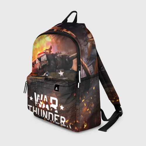 Рюкзак 3D с принтом War thunder, вид спереди #2
