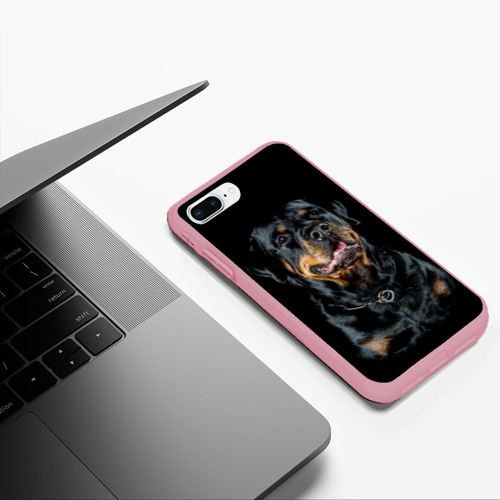 Чехол для iPhone 7Plus/8 Plus матовый с принтом Ротвейлер, фото #5