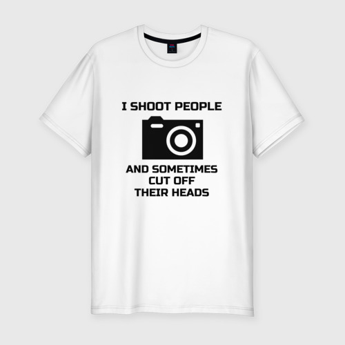 Мужская футболка премиум с принтом Добрый фотограф, вид спереди #2