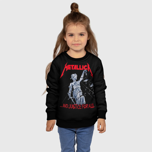 Детский свитшот 3D с принтом Metallica Металлика Металика, фото #4