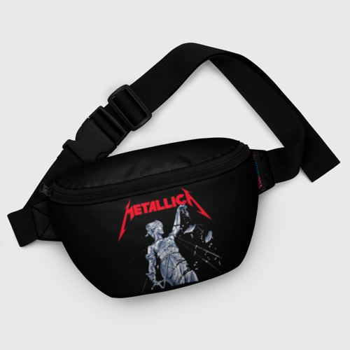 Поясная сумка 3D с принтом Metallica Металлика Металика, фото #5