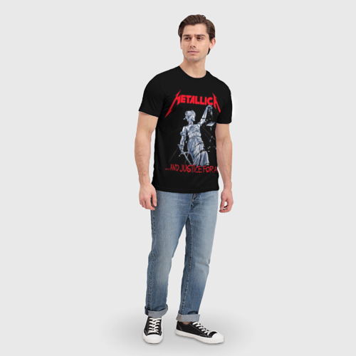 Мужская 3D футболка с принтом METALLICA | МЕТАЛЛИКА | МЕТАЛИКА, вид сбоку #3