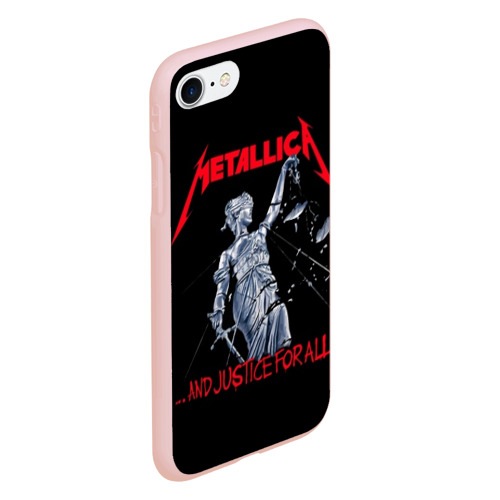 Чехол для iPhone 7/8 матовый с принтом Metallica Металлика Металика, вид сбоку #3