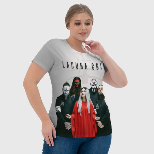 Женская футболка 3D с принтом Lacuna Coil, фото #4