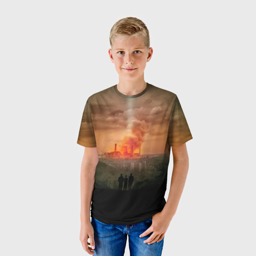 Детская 3D футболка с принтом Чернобыль 9, фото на моделе #1
