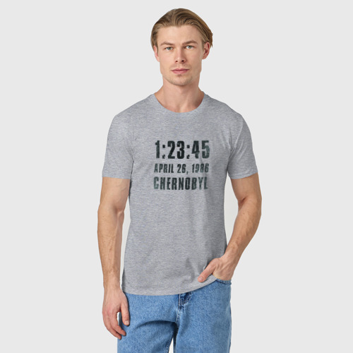 Мужская футболка хлопок с принтом Чернобыль 15, фото на моделе #1
