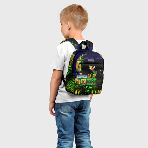 Детский рюкзак 3D с принтом SONIC, фото на моделе #1