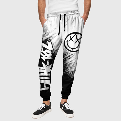 Мужские брюки 3D с принтом Blink-182 (2), вид сбоку #3
