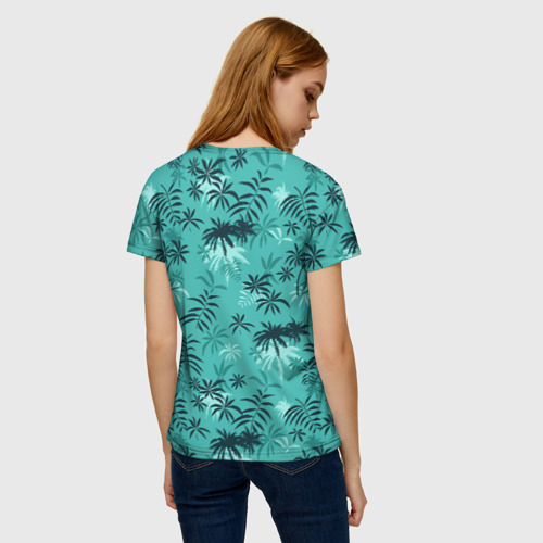Женская футболка 3D с принтом Tommy Vercetti, вид сзади #2