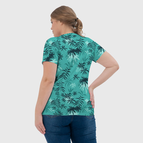 Женская футболка 3D с принтом Tommy Vercetti, вид сзади #2