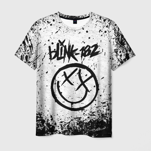 Мужская футболка 3D с принтом Blink-182, вид спереди #2