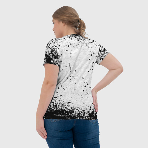 Женская футболка 3D с принтом BLINK-182, вид сзади #2
