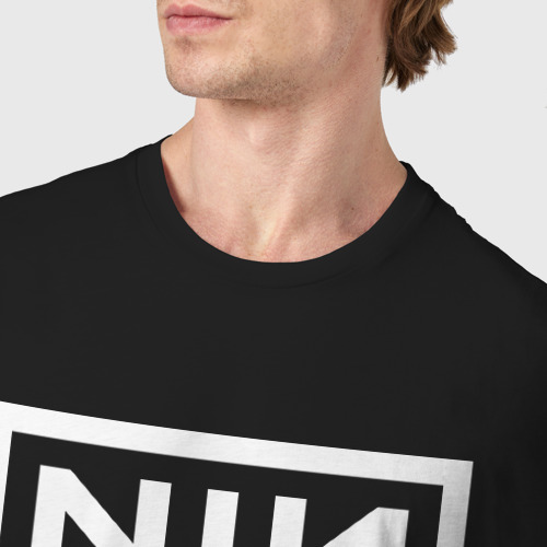 Мужская футболка хлопок с принтом NIN, фото #4