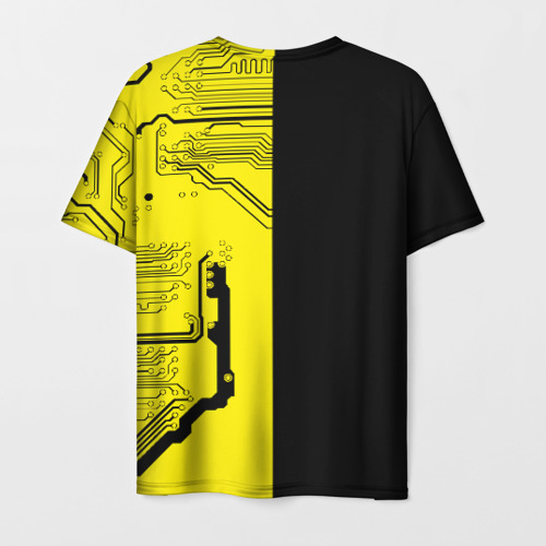 Мужская футболка 3D с принтом Cyberpunk 2077 (4), вид сзади #1