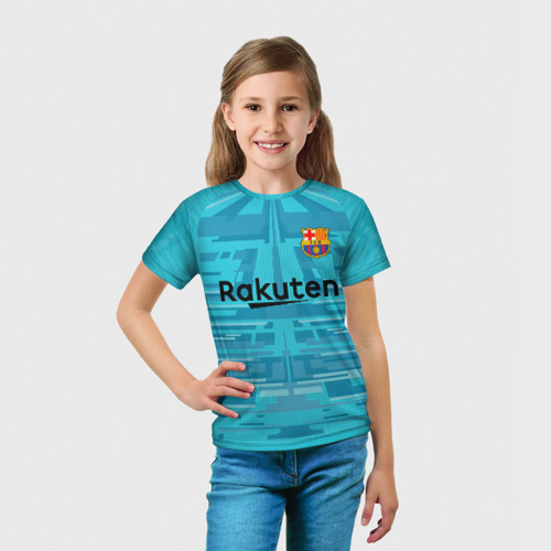Детская футболка 3D с принтом Ter Stegen Gk 19-20, вид сбоку #3
