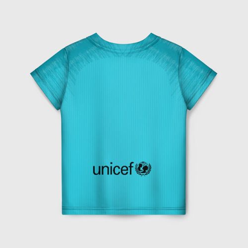 Детская футболка 3D с принтом Barcelona Gk 19-20, вид сзади #1