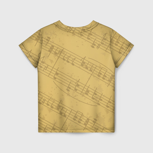 Детская футболка 3D с принтом Jazz, вид сзади #1
