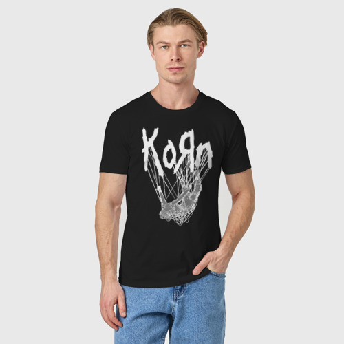 Мужская футболка хлопок с принтом Korn: The Nothing, фото на моделе #1