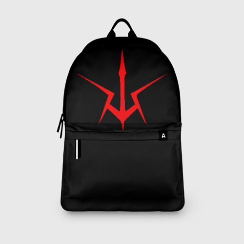 Рюкзак 3D с принтом Code Geass logo red, вид сбоку #3