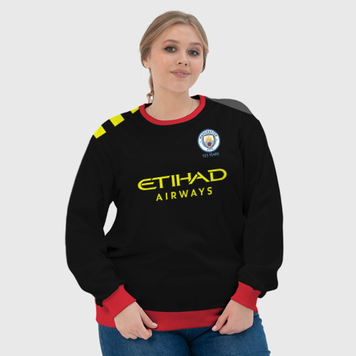 Женский свитшот 3D с принтом Manchester City away 19-20, фото #4