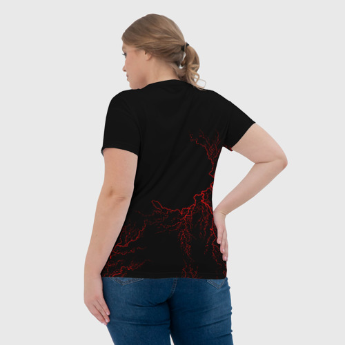 Женская футболка 3D с принтом Arch Enemy, вид сзади #2