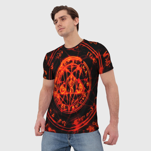 Мужская футболка 3D с принтом Doom, фото на моделе #1