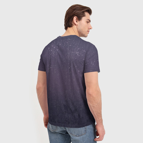 Мужская футболка 3D с принтом Миссия ангела: Любовь, вид сзади #2