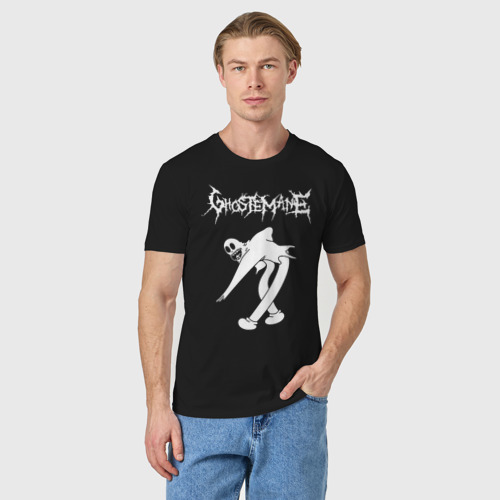 Мужская футболка хлопок с принтом Ghostemane, фото на моделе #1