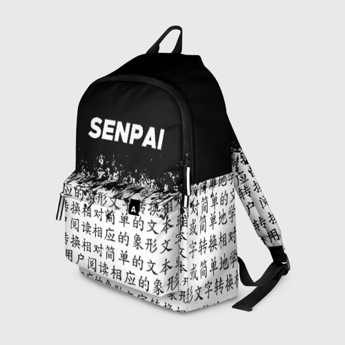 Рюкзак 3D с принтом SENPAI, вид спереди #2