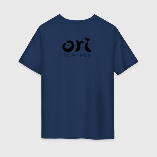 Женская футболка хлопок Oversize с принтом Ori - And The Will Of The Wisp, вид сзади #1