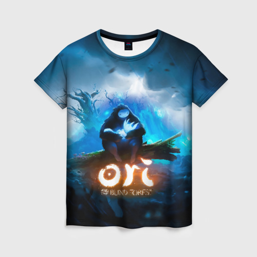 Женская футболка 3D с принтом Ori - And The Will Of The Wisp, вид спереди #2