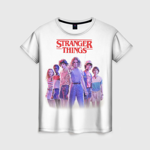 Женская футболка 3D с принтом Stranger Things 3, вид спереди #2