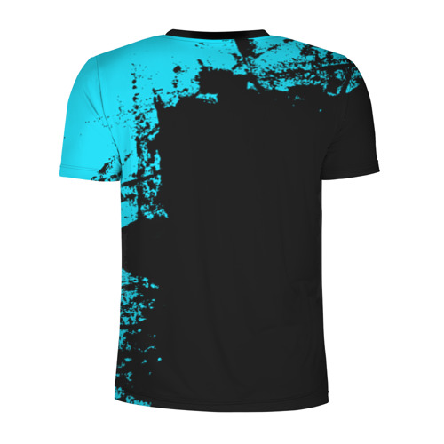 Мужская футболка 3D спортивная с принтом Один, вид сзади #1