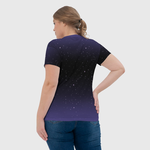Женская футболка 3D с принтом Глаз Отель Дель Луна, вид сзади #2