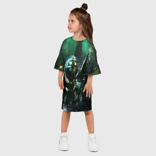 Детское платье 3D с принтом BIOSHOCK, фото на моделе #1
