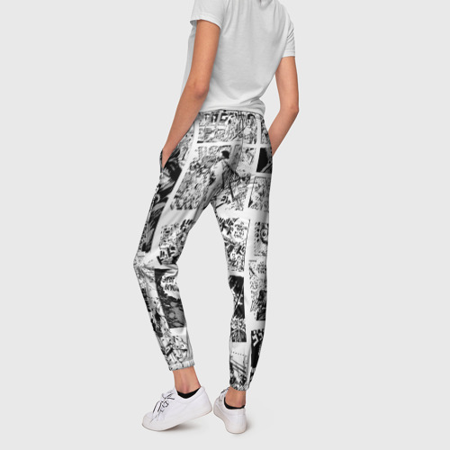 Женские брюки 3D с принтом JoJo no Kimyou na Bouken, вид сзади #2