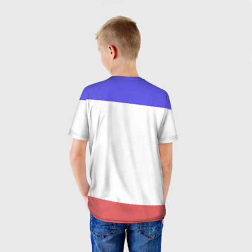Детская футболка 3D с принтом CountryHumans - Россия, вид сзади #2