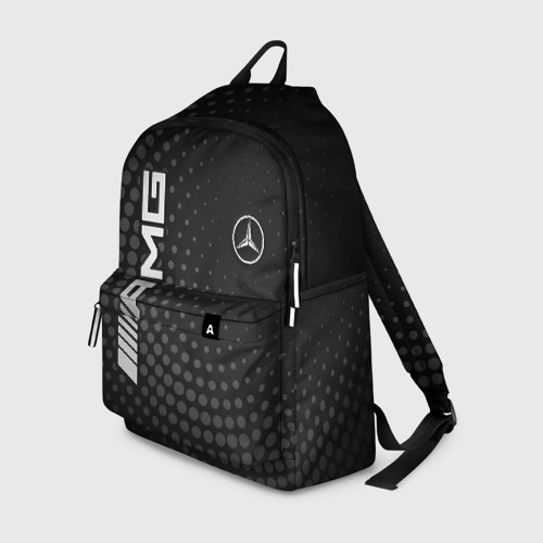 Рюкзак 3D с принтом Mercedes, вид спереди #2