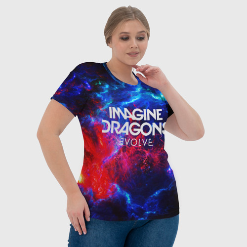 Женская футболка 3D с принтом IMAGINE DRAGONS, фото #4
